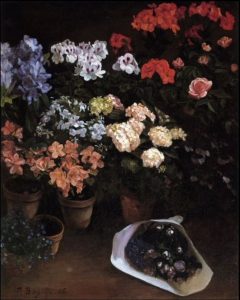 Vaso di fiori. Bazille