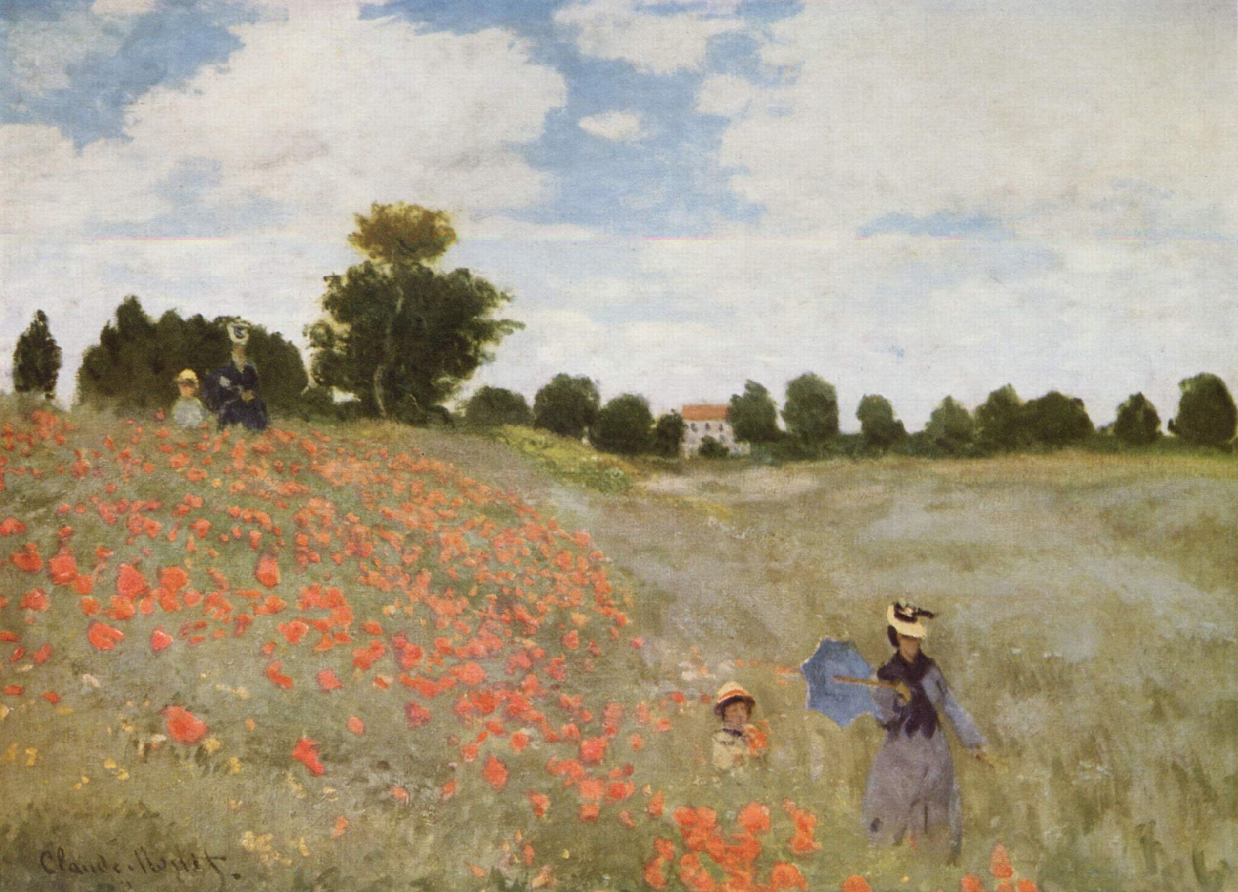 I papaveri (1873) Museo d'Orsay, Claude Monet