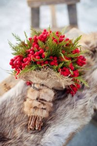 Bouquet invernale per matrimonio invernale