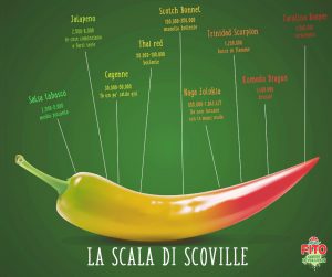 Scala di scoville e piccantezza