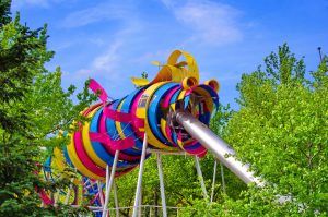 Jardin du dragon parc de la villette Parigi