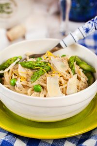 Ricetta pasta piselli e asparagi