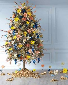 decorazioni alberi natale fiori 06