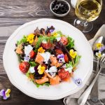 insalata con fiori ricetta