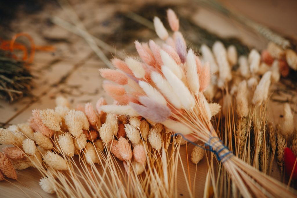 composizione fiori secchi