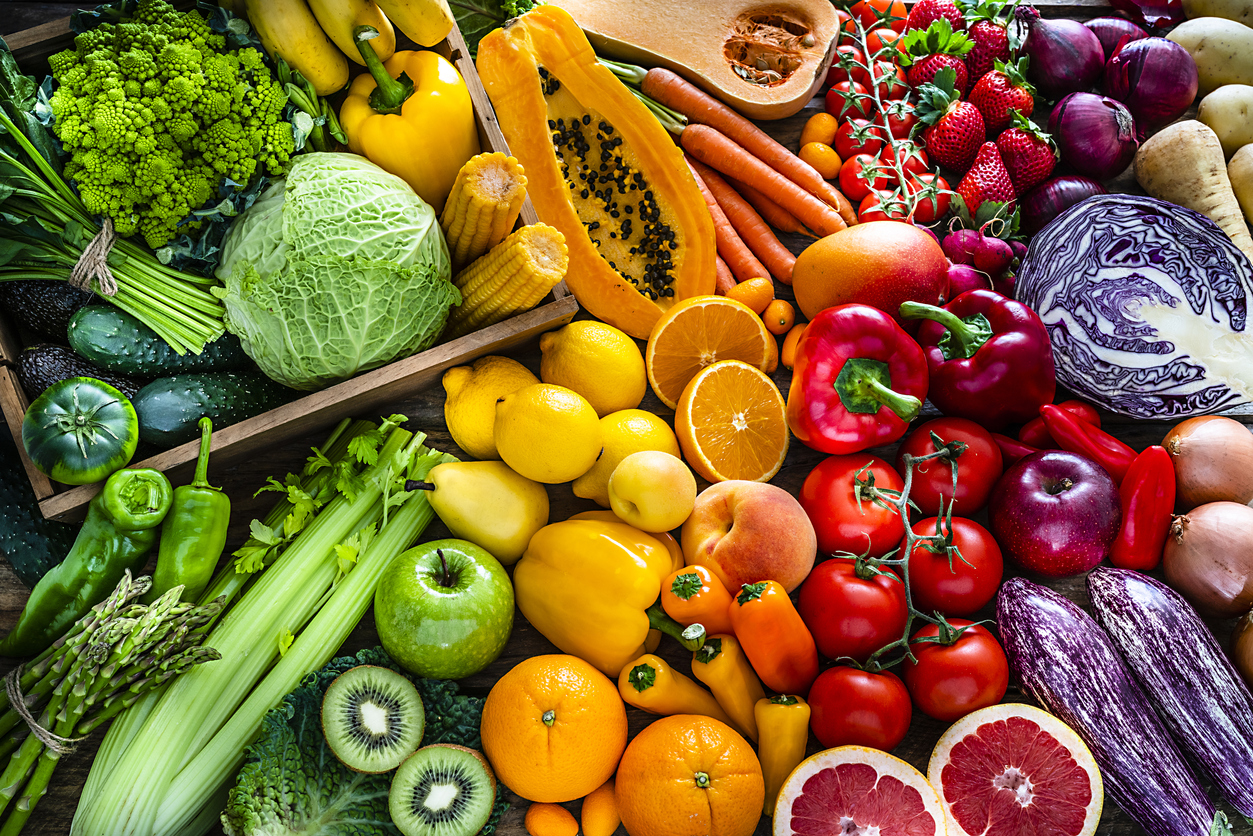 Frutta e verdura colorata