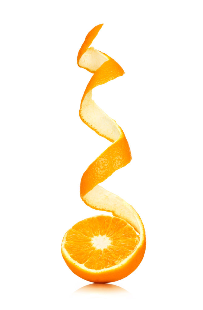 Spirale con buccia d'arancia