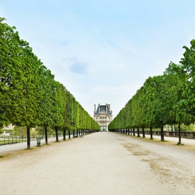 Louvre in Paris Jardin des Tuileries